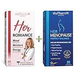 SkyPharm 2-Pack: Her Romance + Her Menopause - Comprehensive Female Vitality Bundle for Hormonal...