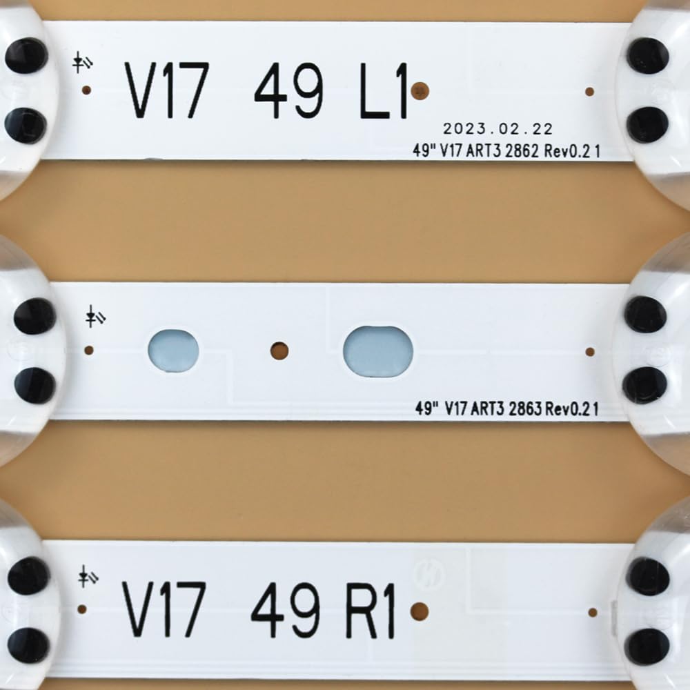 Pieza de Repuesto para TV con Tira de retroiluminación LED para 6916L-2863A 49UV340C 6916L-2862 LC490DGG 49LV340C