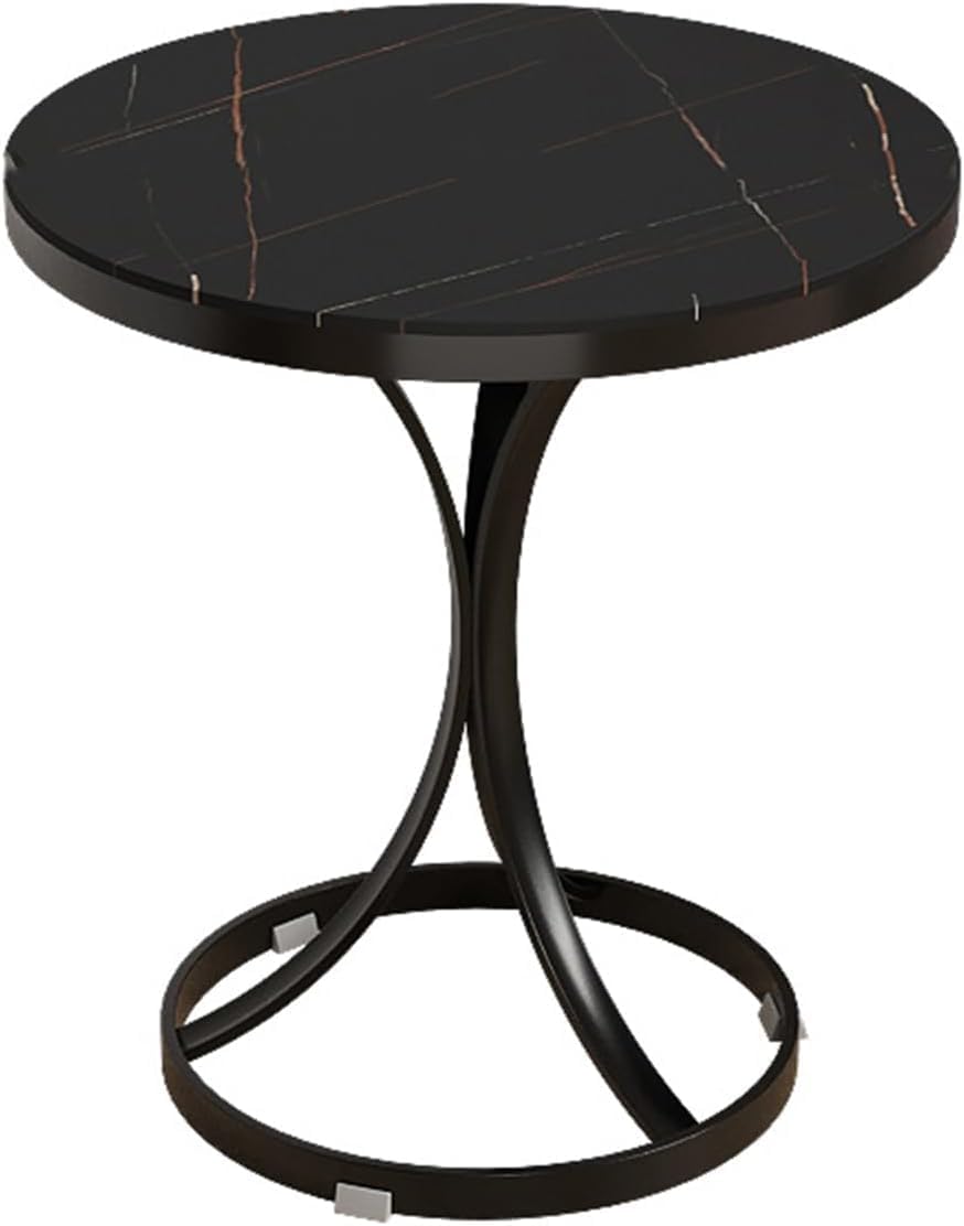 Table de chevet moderne ronde en marbre pour optimiser les petits espaces