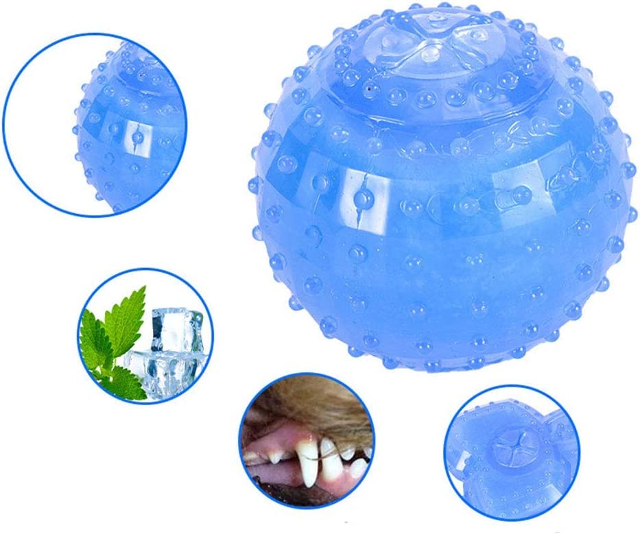 Juguete masticable refrescante para perros, juego de mordedor con diseños de mancuernas, hueso, círculo y bola, perfecto para cachorros