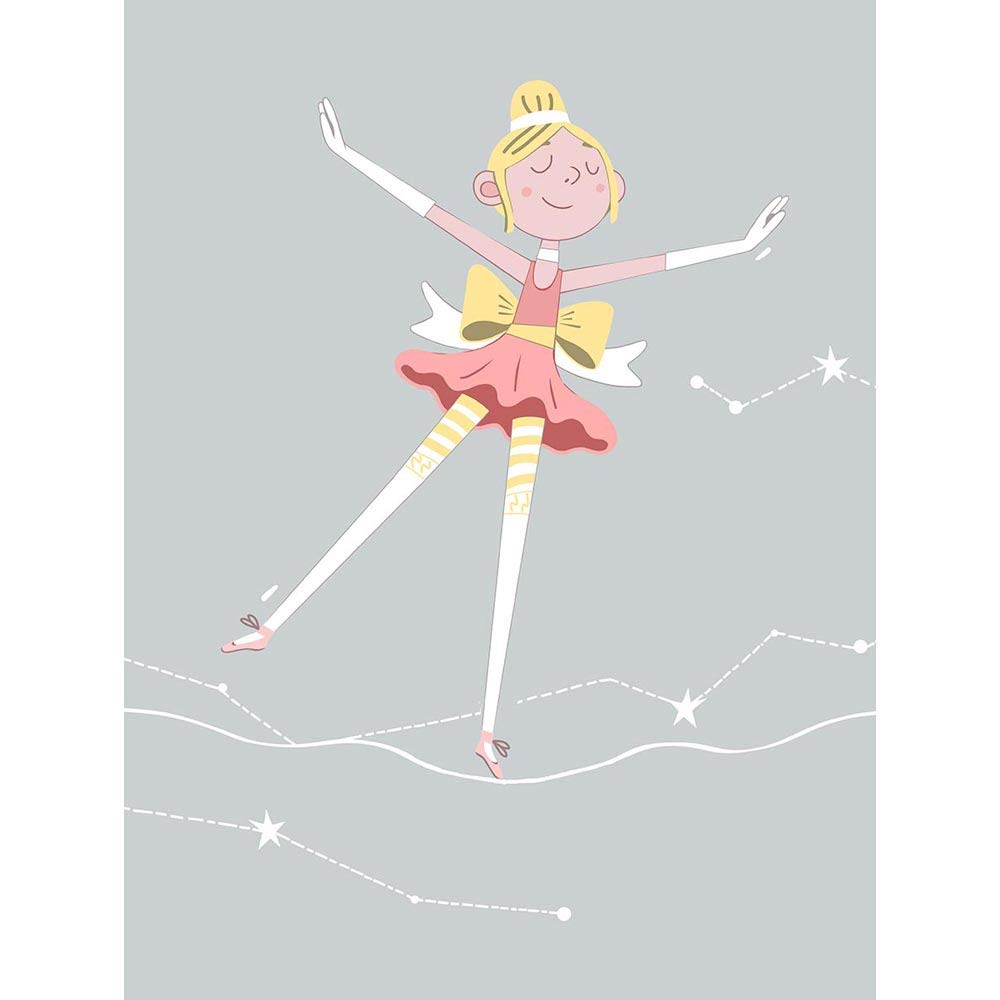 Wee Blue Coo Girls Ballerina Dancer Stars Blonde Unframed Wall Art Print Poster Home Decor Premium