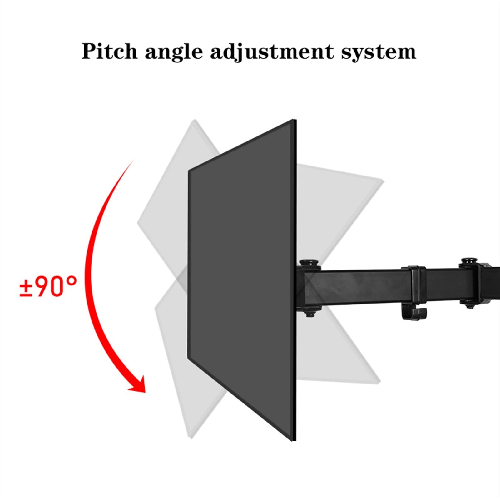 Supporto per Braccio Monitor Supporto per Doppio Monitor per impieghi gravosi per Due Monitor da 10-27"
