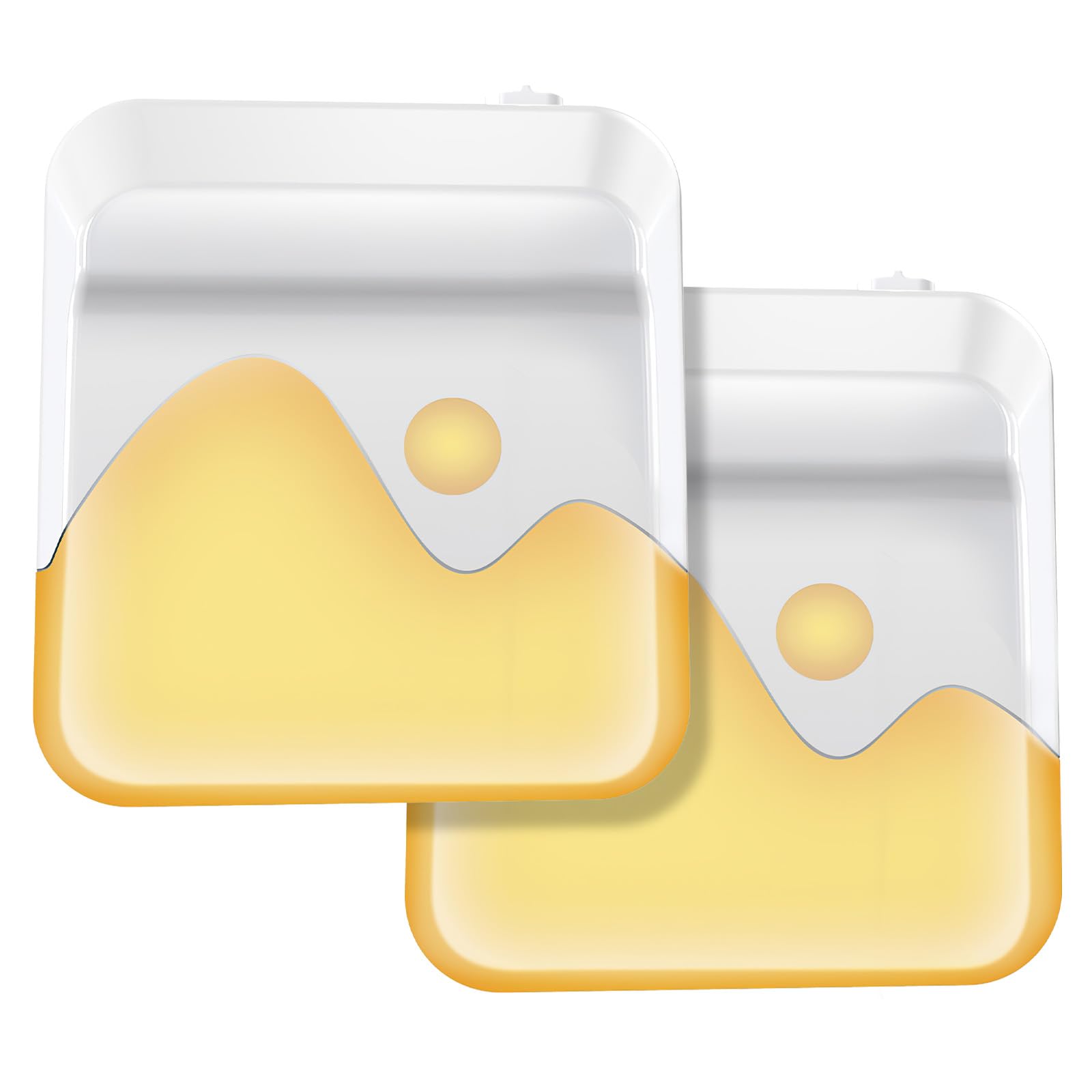 Palmcee 2pcs Night Light Plug in Wall, Dusk to Dawn Sensornight Light, Warm Light 2500K Plug in Night Light, 2500k-2700K Dimmable Night Lights Plug in Wall for Bedroom Hallway Corridor