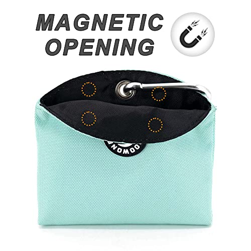 COOWONE Leckerli-Tasche mit magnetischer Öffnung für Hündchen-Leckerli-Snack-Taschen Hundeleckerli-Trägerhalter mit Clip (blau)