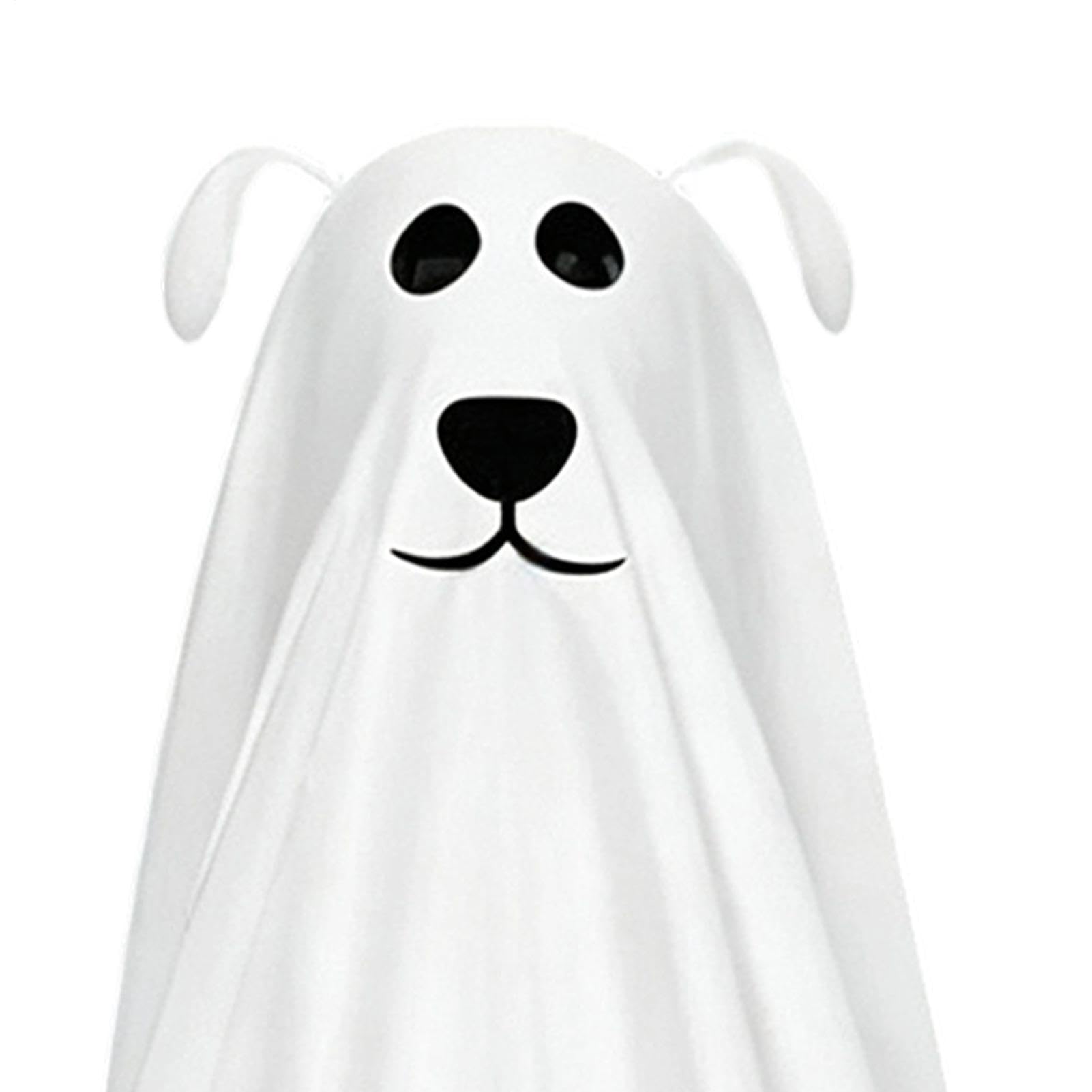Halloween fantasma illuminato 3D di cane carino con altezza regolabile