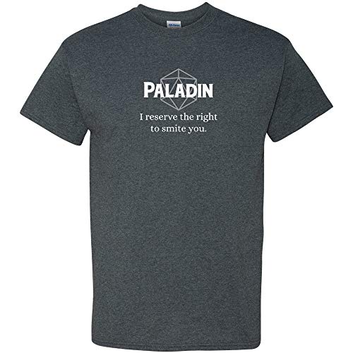 RPG Class Paladin - Tabletop Game Gamer Funny Character Joke T Shirt - Large - Dark Heather