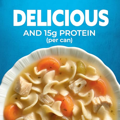 Image of Progresso Traditional Chicken Noodle Canned Soup, 19 oz | White meat chicken, egg noodles & savory vegetables in flavorful broth, 100 calories per serving, No artificial flavors