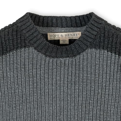 Image of Hope & Henry Boys' Long Sleeve Crew Neck Pullover Sweater