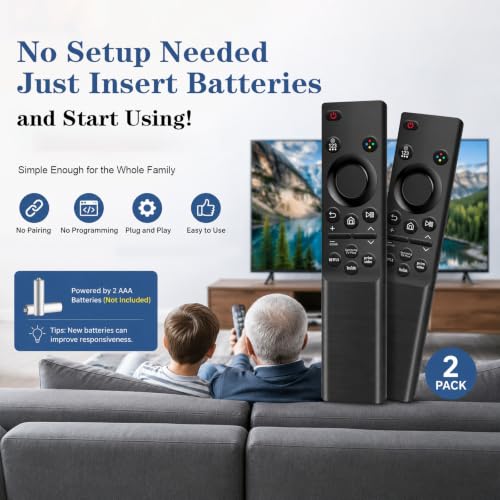 2-Pk EYAIOROTES Universal Samsung TV Replacement Remote Control - image 2