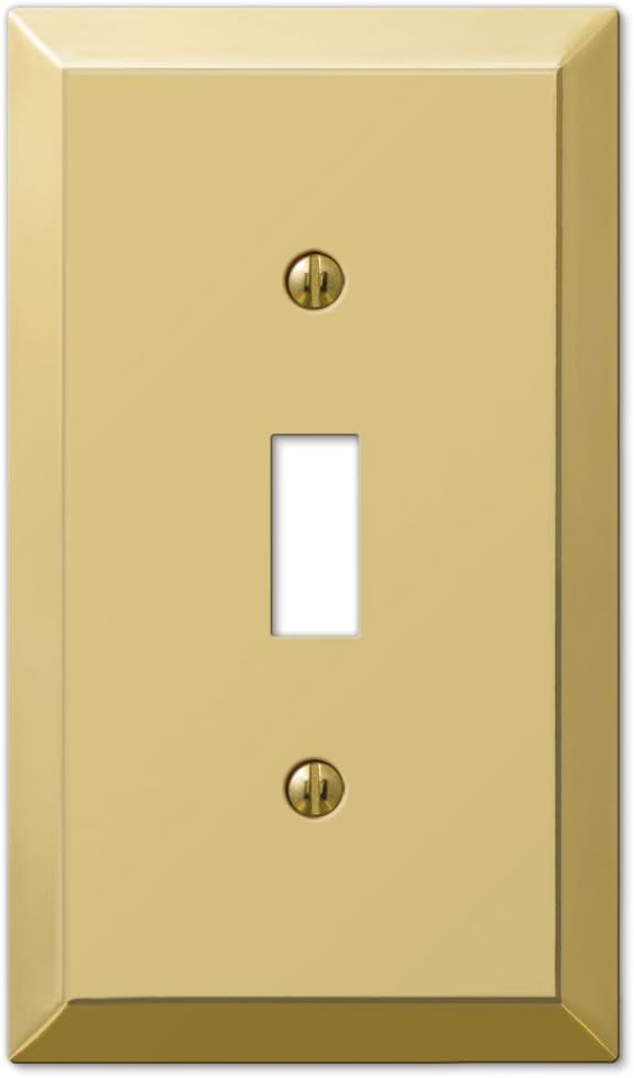 Amerelle Century Aged Bronze 1 gang Stamped Steel Toggle Wall Plate 1 pk