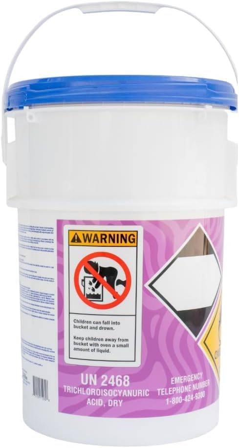 Image of 3 Inch Chlorine Tablets for Pools, 99% Trichlor, 90% Available Chlorine, Slow Dissolving Stabilized Chlorine Tablets for Swimming Pools, Floaters (25 lbs)