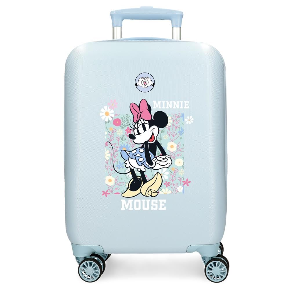 Disney Minnie Happy Maleta Infantil Rígida Cierre de combinación Lateral 4 Ruedas Equipaje de Mano está Fabricada en ABS, un Material rígido y Ligero.