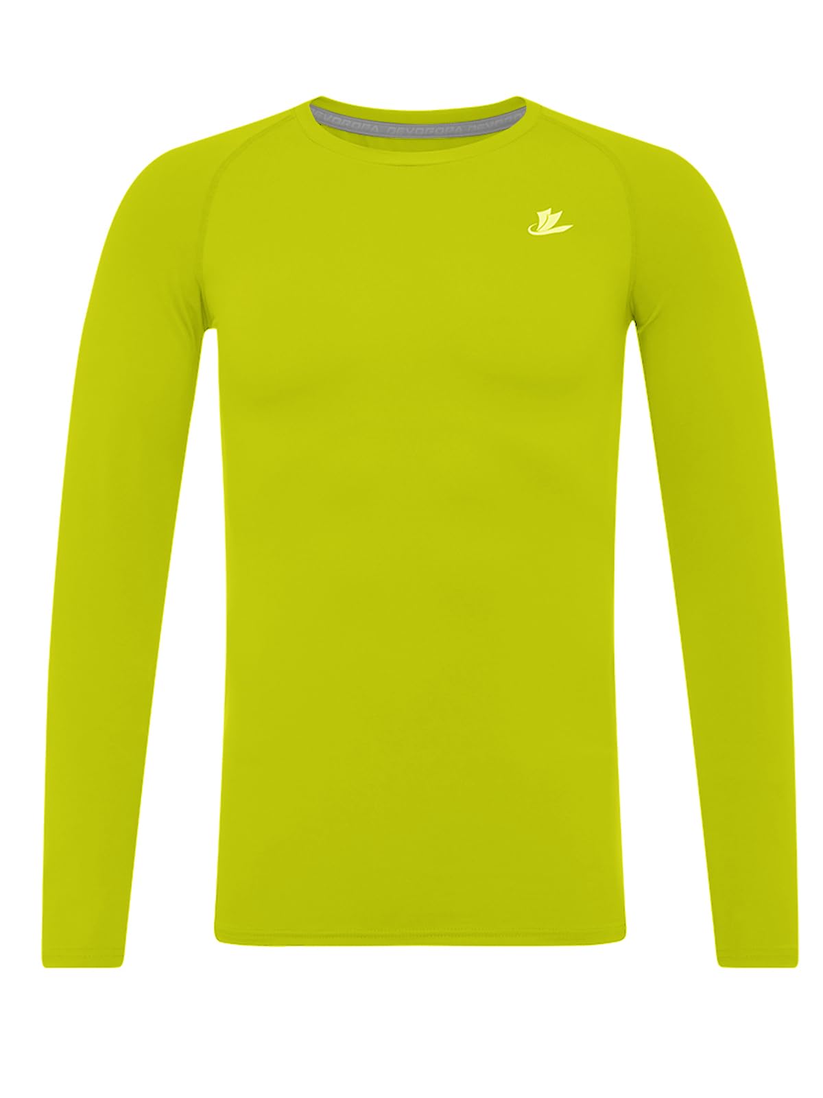DEVOROPA Youth Boys Compression Shirt Long/Short Sleeve Football Baseball Undershirt Quick Dry Kids Sports Baselayer Crewneck