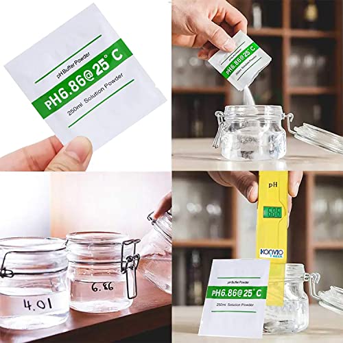 Image of Konvio Neer pH Meter Buffer Powder, 4.01, 6.86 & 9.18 pH, Pack of 9