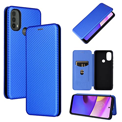 Protection Motorola Moto E20 E30 E40 antichoc hybride PU et TPU bleu