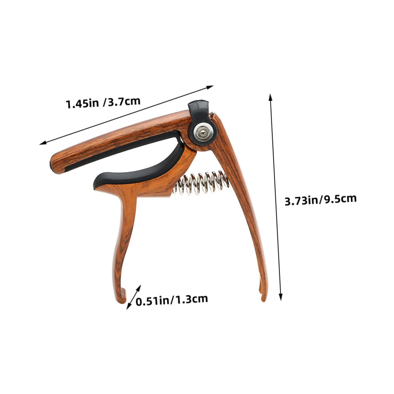 Cejilla De Guitarra Color Marrón Hecha De Zinc De Tensión Accesorio Para Guitarra Acústica Clásica y Ukelele Para Tocadores