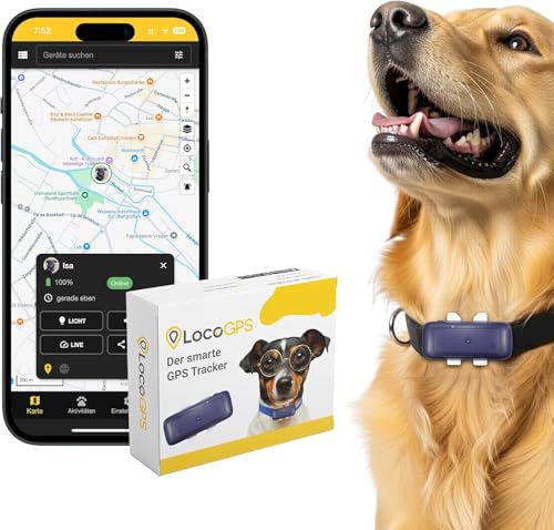 LocoGPS 4G Tracker für Hunde | Weltweite Ortung | Faire Abopreise | 30 Tage risikofrei testen
