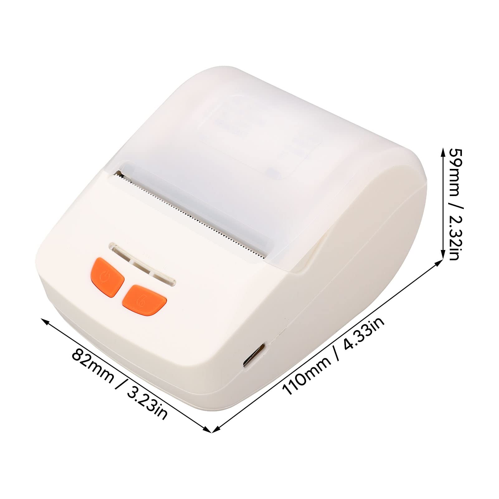 LiebeWH Thermal Printer Portable Receipt Machine with High Speed Printing for Printing Receipts Mailing Receipts