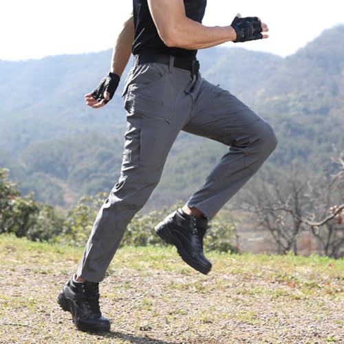 Xiaojmake Fishing Hiking Pants for Men Water Repellent Lightweight Travel Climbing Work Pant UPF 50+ Stretch Tactical Pants3