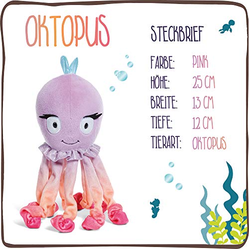NICI Kuscheltier Oktopus Oktina 25 cm – Oktopus Plüschtier für Mädchen, Jungen & Babys – Flauschiger Stofftier Oktopus… – Bild 4