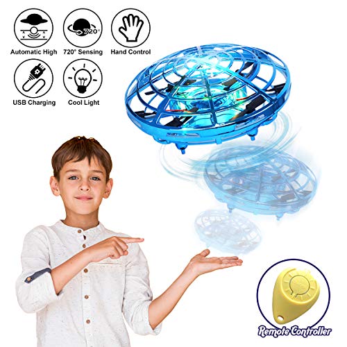 98K Hand Operated Drones for Kids or Adults, Light Up Joy Flying Ball