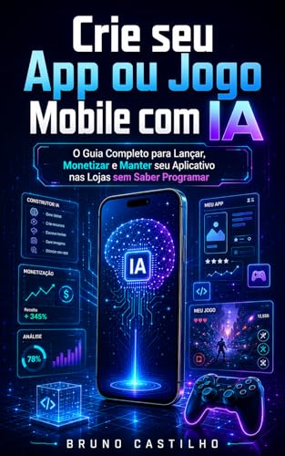 Crie seu App ou Jogo Mobile com IA: O Guia Completo para Lançar, Monetizar e Manter seu Aplicativo nas Lojas sem Saber Programar (Portuguese Edition)