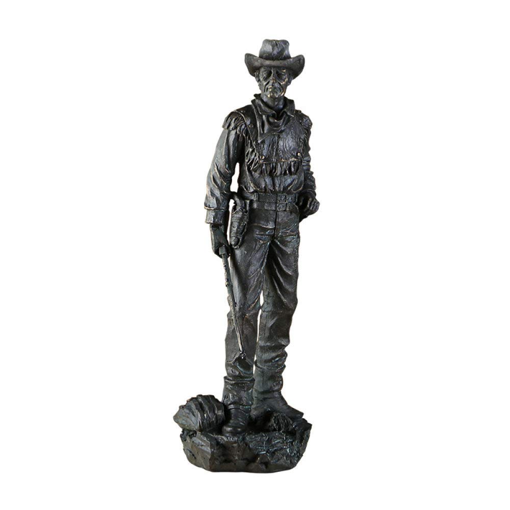 Belle petit statue cowboy anti-stress pour décoration de tableau de bord de voiture