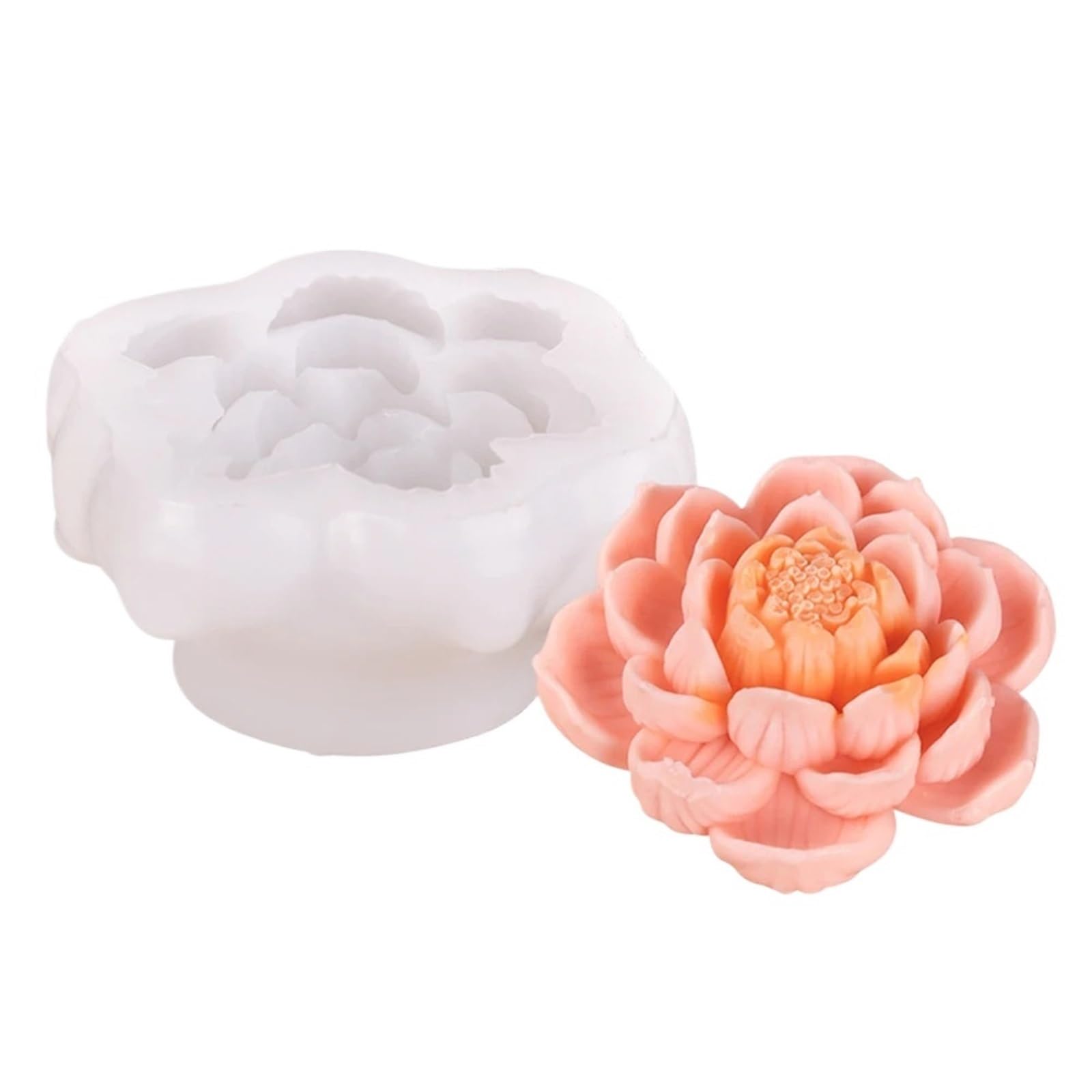 3D Lotus Silicone Molds, Flowers Fondant Baking Moulds Candy For Chocolate Ice Cream Candle Soap for Making Soaps Bar