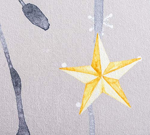 Maison d' Hermine Table Cloth Rectangle Table 100% Cotton 180 cm x 140 cm Tablecloth Reusable Everyday Use for Christmas Decorations Dining Farmhouse Home Party Festive (Fairy Christmas) - Image 3