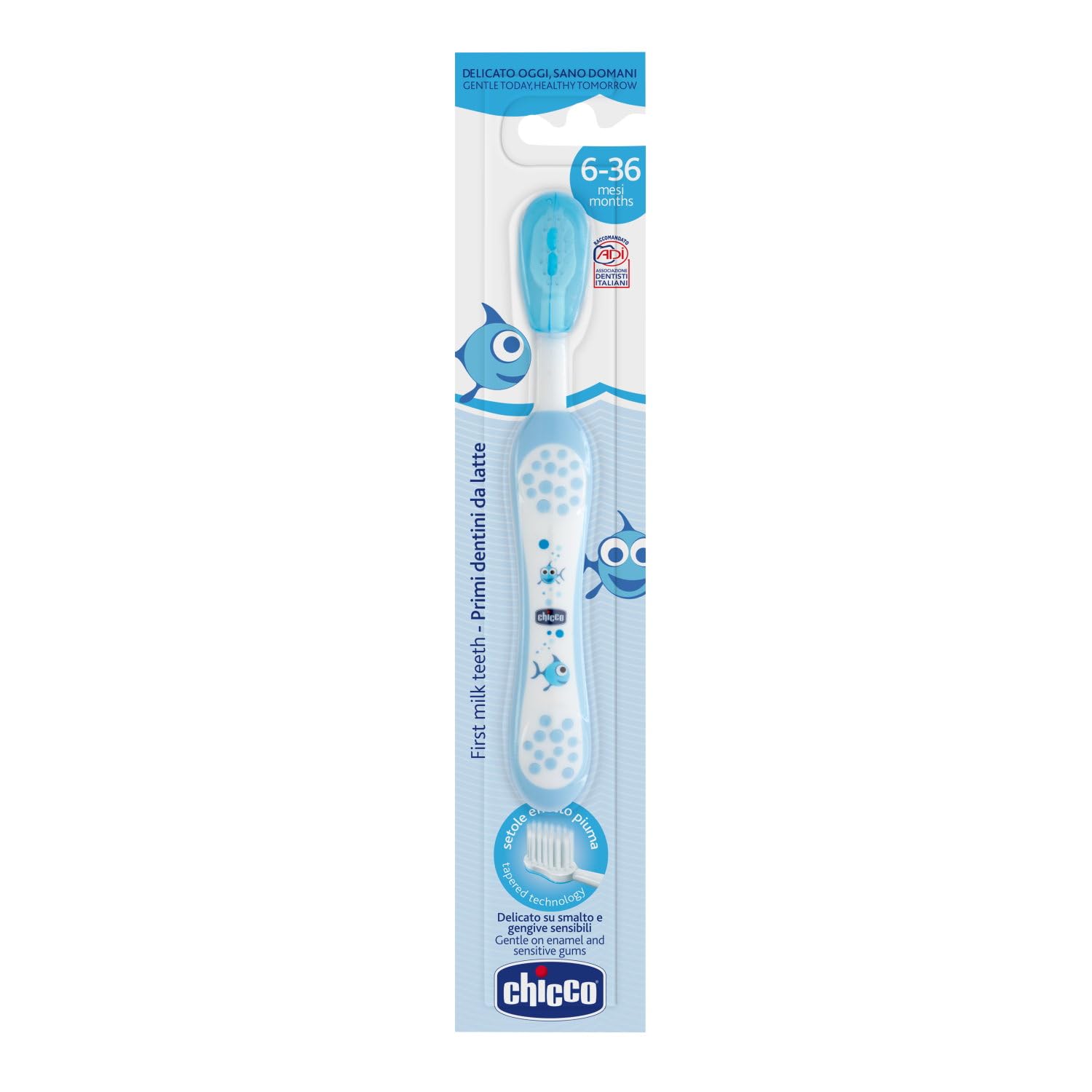Chicco Spazzolino 6-36 Mesi, Azzurro
