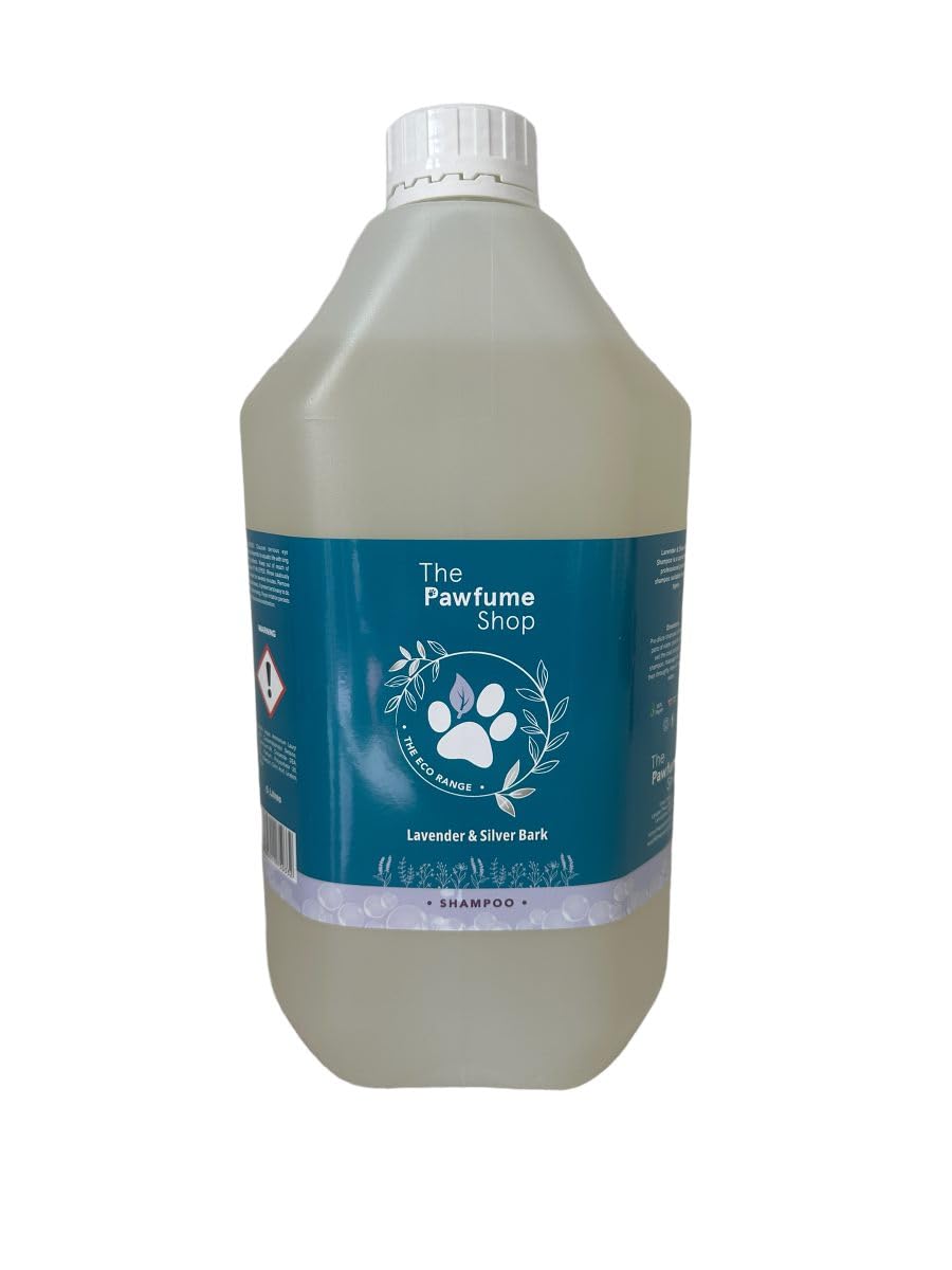 The Pawfume Shop - Silver Bark Lavender, Dog Shampoo - For all Breeds & Sizes, Clean & Healthy Coat, Gentle on Skin, Long-Lasting Fragrance - 20:1 Dilution Rate, Eco Range - 5 Litre — image 1