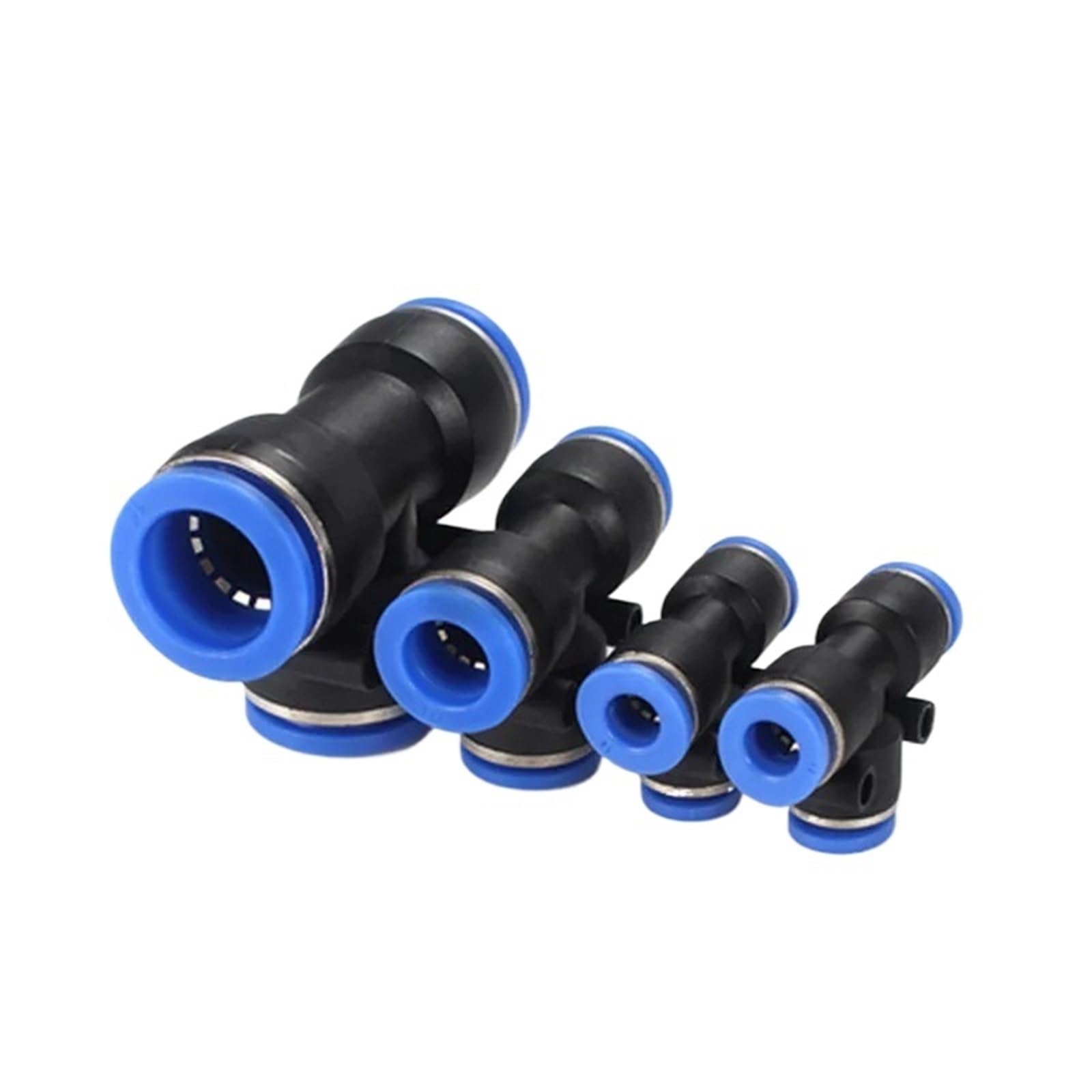 PURYN 100 raccordi pneumatici per tubi in polietilene a T, a 3 vie, per tubi da 4 mm, 6 mm, 8 mm, 10 mm, 12 mm, 14 mm, 16 mm, connettore rapido (12 mm (50 pezzi)