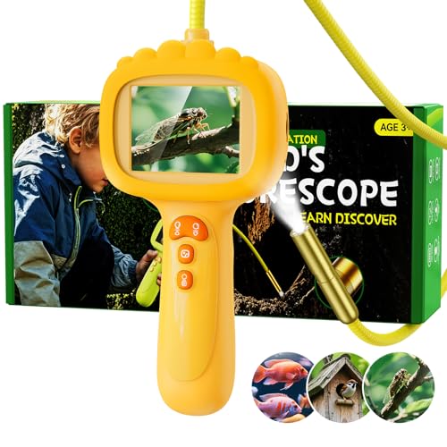 Endoscopio Infantil, Cámara Infantil 1080P, Juguete Stem para exploración al Aire Libre, jardín, Camping y Naturaleza, Mejores Regalos de cumpleaños para niños y niñas de 4, 5, 6, 7, 8, 9, 10 años