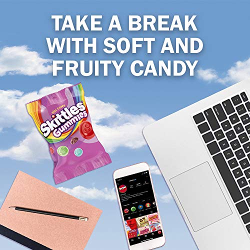 SKITTLES Wild Berry Gummy Candy, Gummy Snacks, Individually Wrapped Candy Bags Bulk, 5.8 oz Bag (Pack of 12) - image 6
