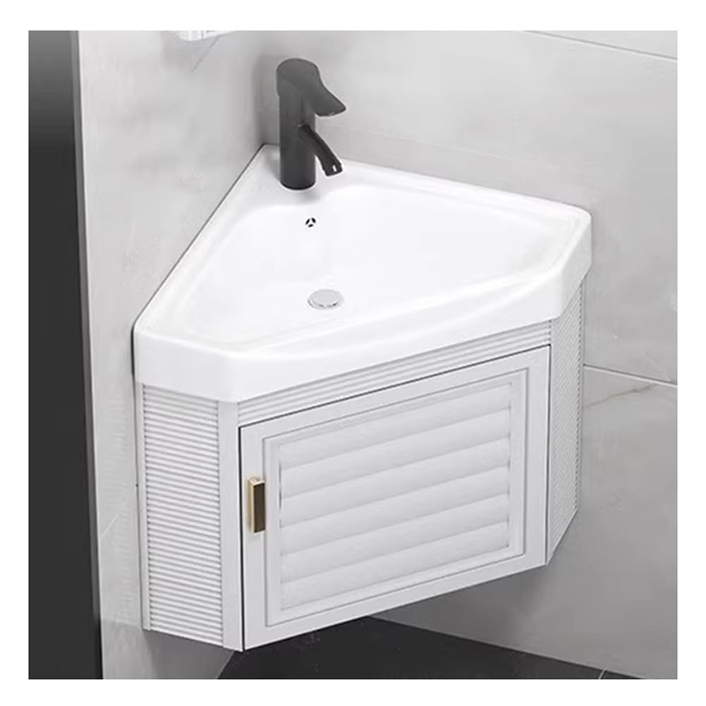 GLJTUO SpaceSaving Floating Bathroom Vanity with Single Sink Storage Cabinet WallMounted Design for Laundry & Kitchen Modern Stylish Storage Solution