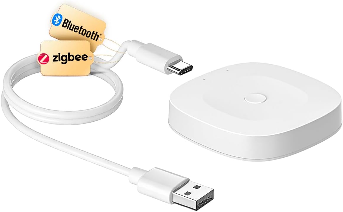 MOES ZigBee & Bluetooth & Mesh Gateway, Tuya Wireless Smart Home Bridge Hub, Only Support Tuya Smart Device Work with Smart Life/MOES App | Support up to 128 Tuya smart home devices
