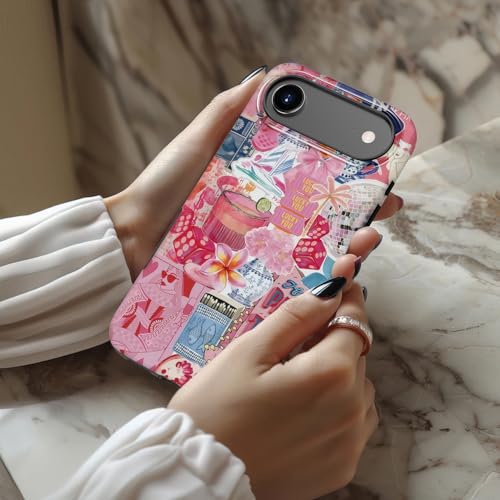 Coque iPhone 17 Air fleurs sauvages silicone double couche Esdot