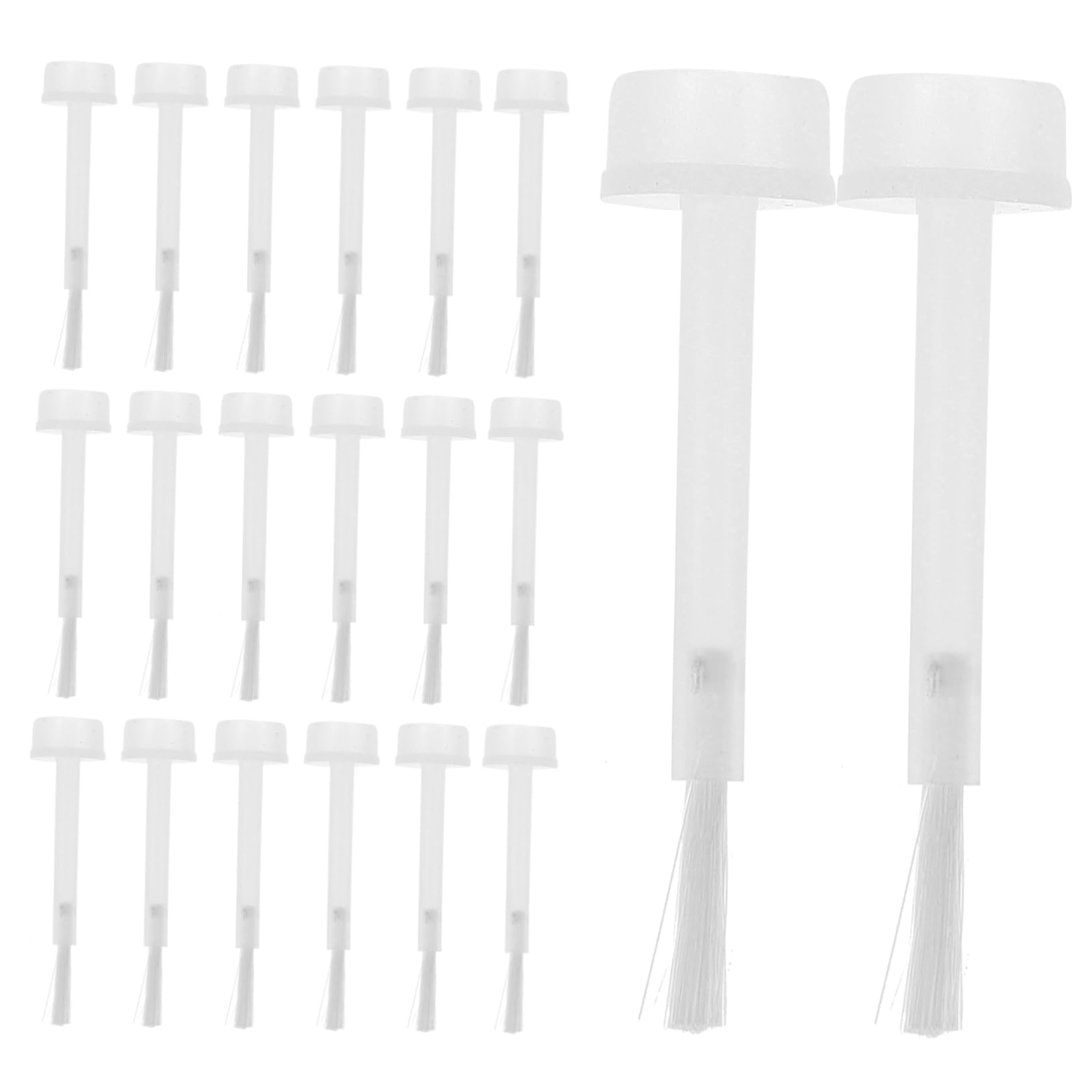 VICASKY Professional Nail Polish Brush Replacement 100pcs Dip Powder Nail Brush Set Soft Bristles for Easy Application