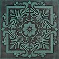 A La Maison Ceilings R14 Victorian Pre-Painted Foam Glue-up Ceiling Tile (21.6 sq. ft./Case), Pack of 8, Antique Green