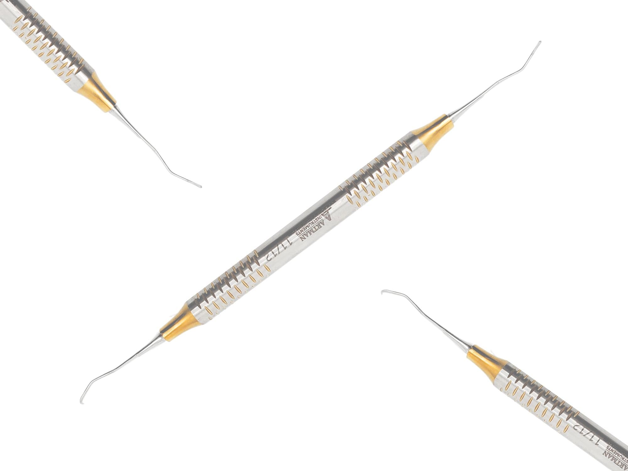 Artman Instruments Gracey Curette 11/12 – Periodontal Instrument for Scaling and Root Planing Double-Ended Dental Curette Hollow Handle