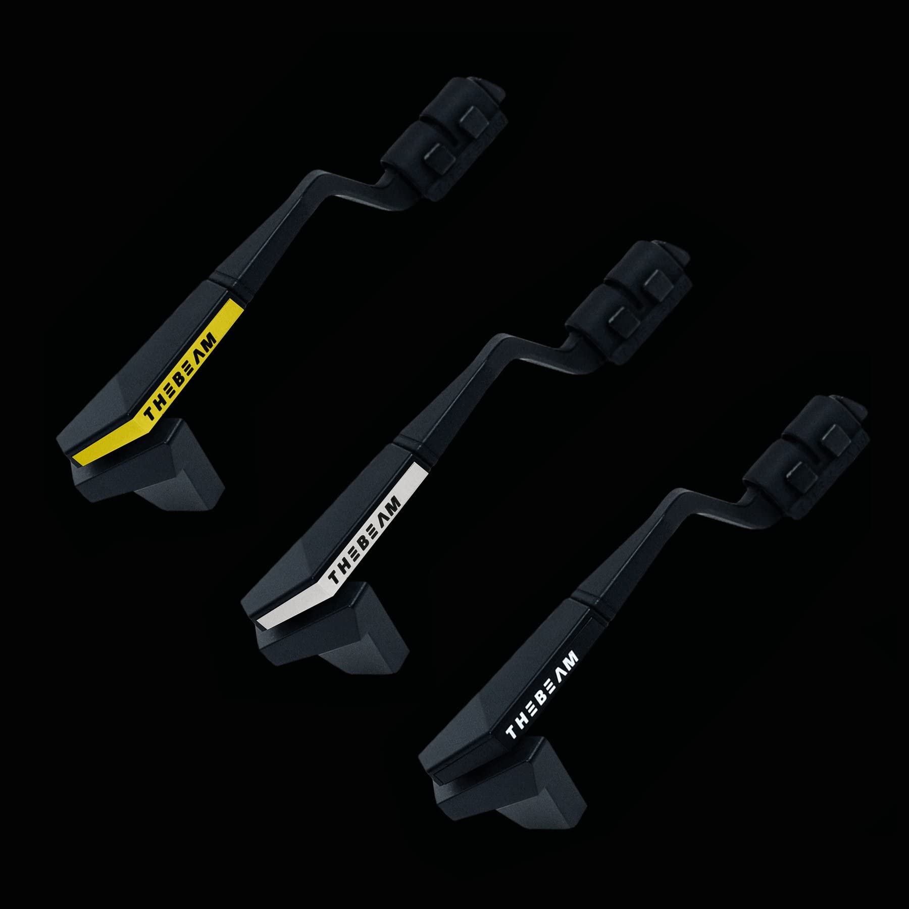 THE BEAM Adulte Unisex Lusterko rowerowe do okularów przeciwsłonecznych-wyścigowych-E-Bike-Aerodynamiczne-minimalistyczne-Corky X by, żółte, Diamètre du miroir 32 mm