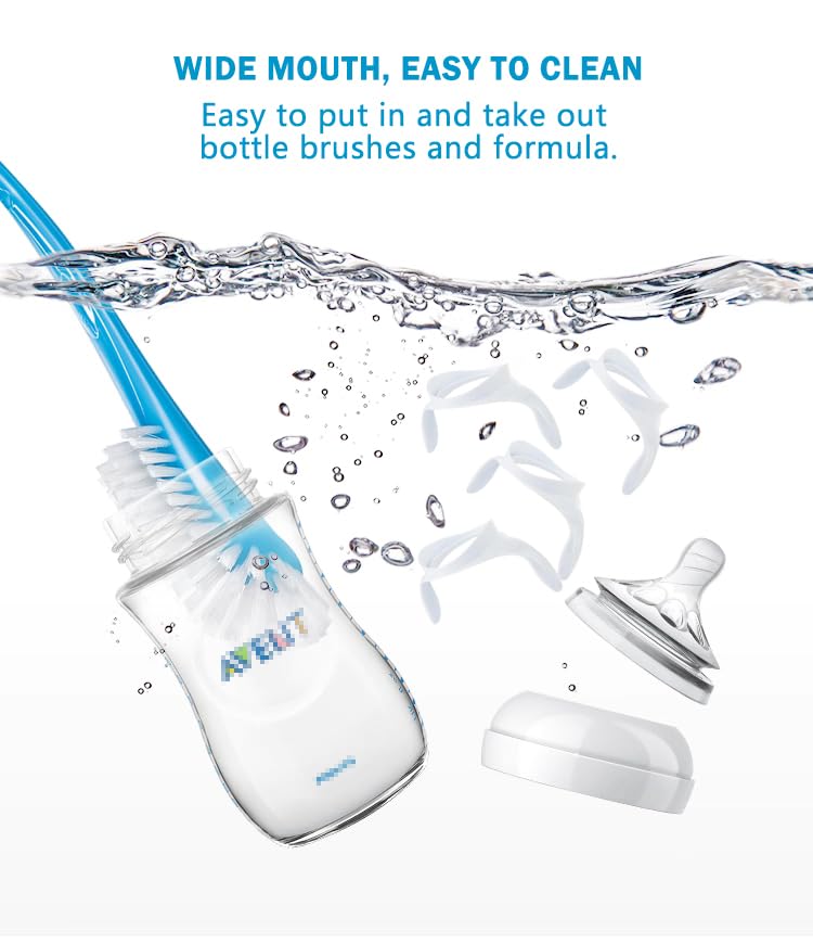 Miniatura 7 de Paquete de 4 asas para biberones compatibles con botellas Lansinoh, ergonómicos y de fácil agarre para recién nacidos y bebés