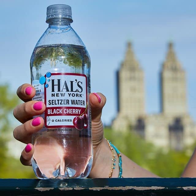 Buy Hal's New York Seltzer Carbonated Black Cherry Flavored Sparkling
