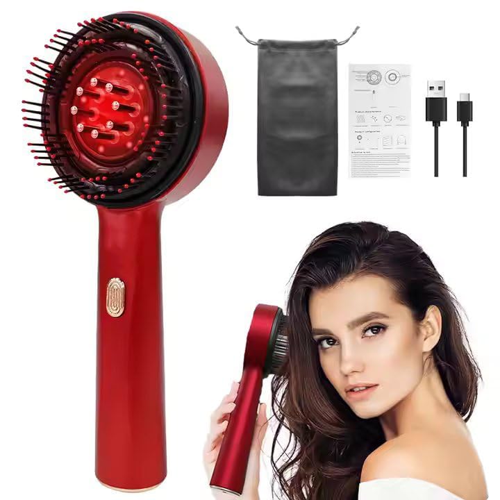 Image of SEAHELTON Premium Head Scalp Electric Massager Comb | Scalp Massaging Brush with 2 In 1 Hair Oil Applicator | IPX7 Waterproof,Portable Deep Massager For Hair & Head Relaxation at Home | Shiatsu Massage for Hair Growth /Stress Relax
