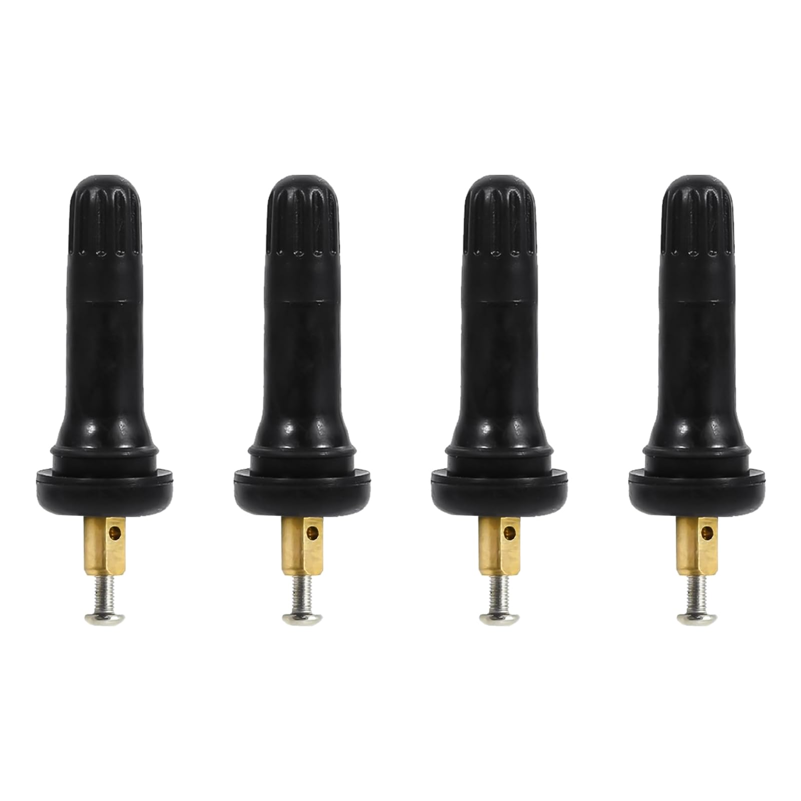 ACCRETION 4 Pezzi Steli Valvola Gomma TPMS – Snap-in TR413 Per Foro Cerchio 11.5mm – Universali Per Auto, Moto, ATV - 2
