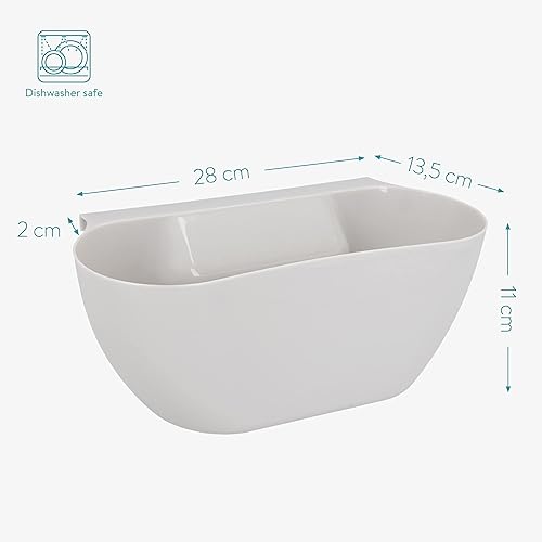 Vista 11 de Navaris Juego de 2 cubos de basura colgantes – Basura para restos de comida y abono – Pequeño cubo de basura colgante o caravana, cubo de basura