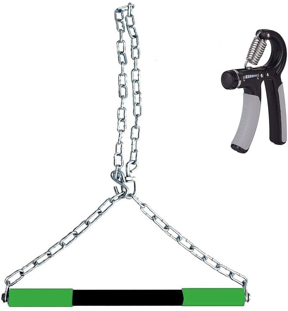 HACKERX Height Increasing & Pull up Chain Chin up Bar with Adjustable Hand Gripper Fitness Accessory Kit Kit ()-image-17
