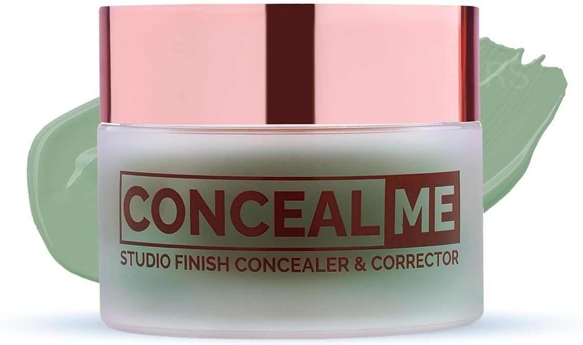 Conceal Me Studio Finish Concealer & Corrector - 06 Green Corrector, 7gm | Easily Blendable | Full Coverage Yet Lightweight