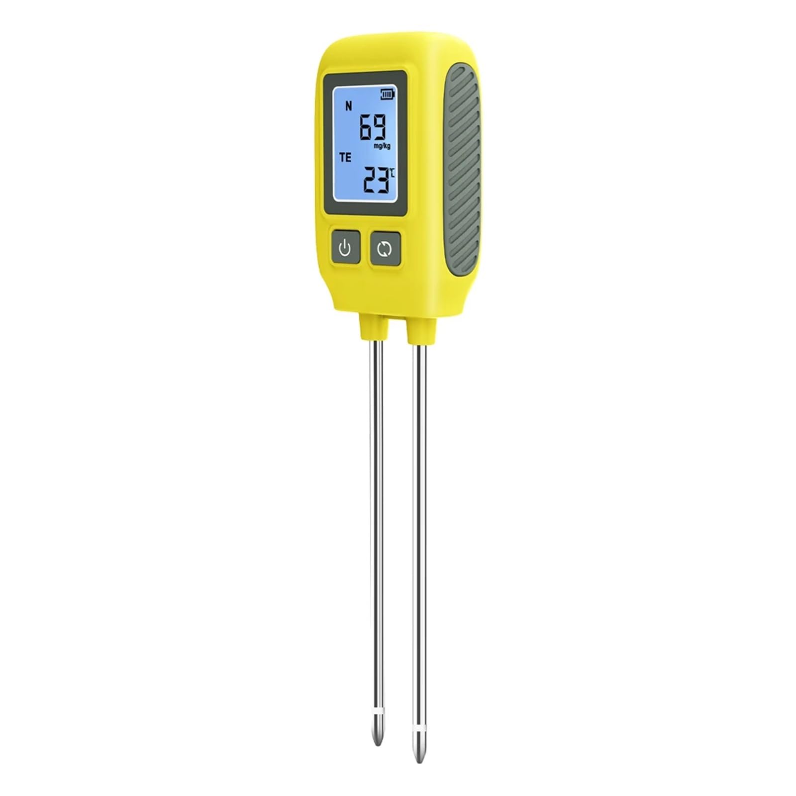 Boden-NPK-Analysator, Nährstoffmessrät, 0-1999 /kg Stickstoff, Phosphor, Kalium, Temperatur, Bodentester for die Landwirtschaft, Bodenmessrät