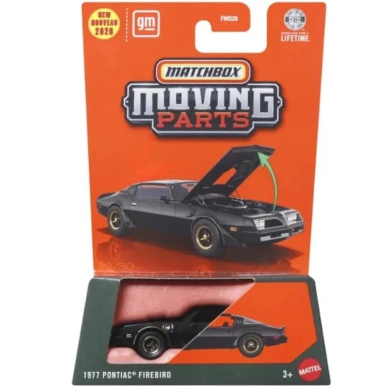 1977年Matchbox Pontiac Firebird Matchbox 1:64 Scale 1977 Pontiac Firebird, Moving Parts 22/50